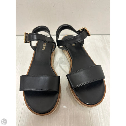 Sandals Flats By Michael By Michael Kors In Black, Size: 9
