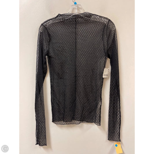 Top Long Sleeve By Free People In Black, Size: S