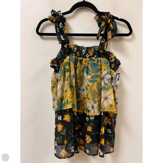 Top Sleeveless By Who What Wear In Floral Print, Size: S