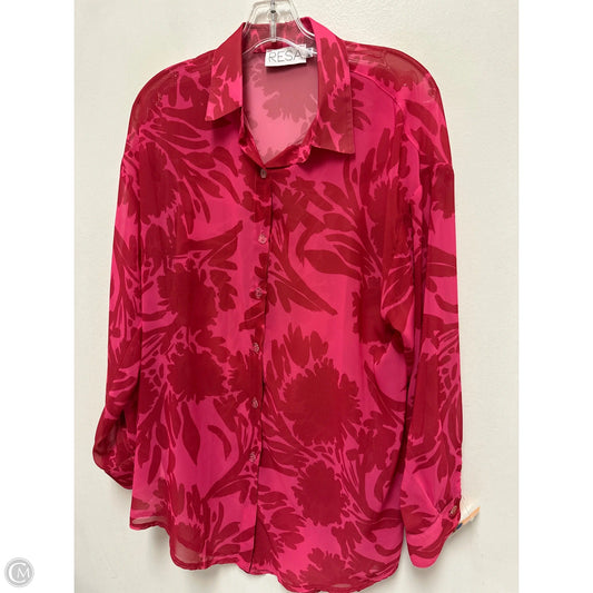 Tunic Long Sleeve By Cmc In Pink, Size: S