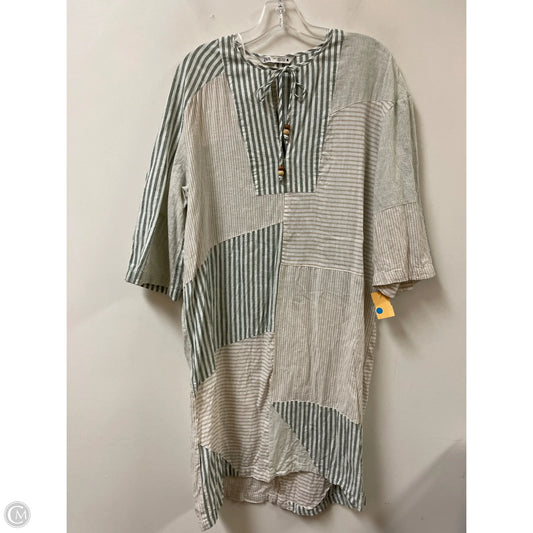 Dress Casual Midi By Zara In Green, Size: S