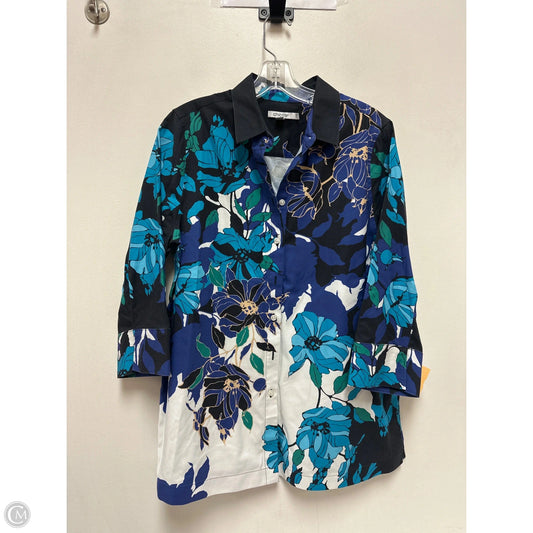 Tunic Long Sleeve By Chicos In Blue, Size: S