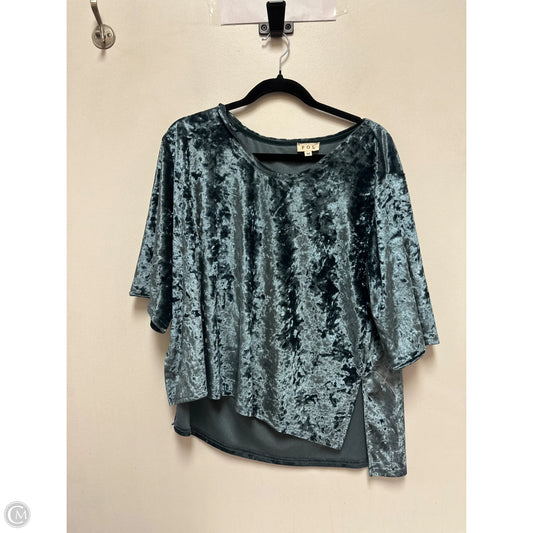 Top Short Sleeve By Pol In Blue, Size: M