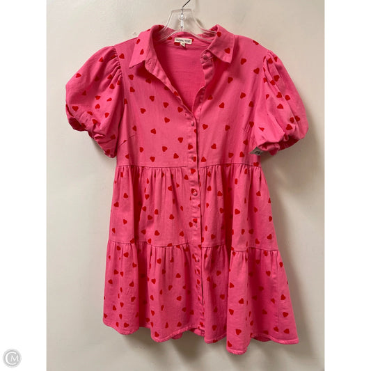 Dress Casual Midi By Main Strip In Pink, Size: M