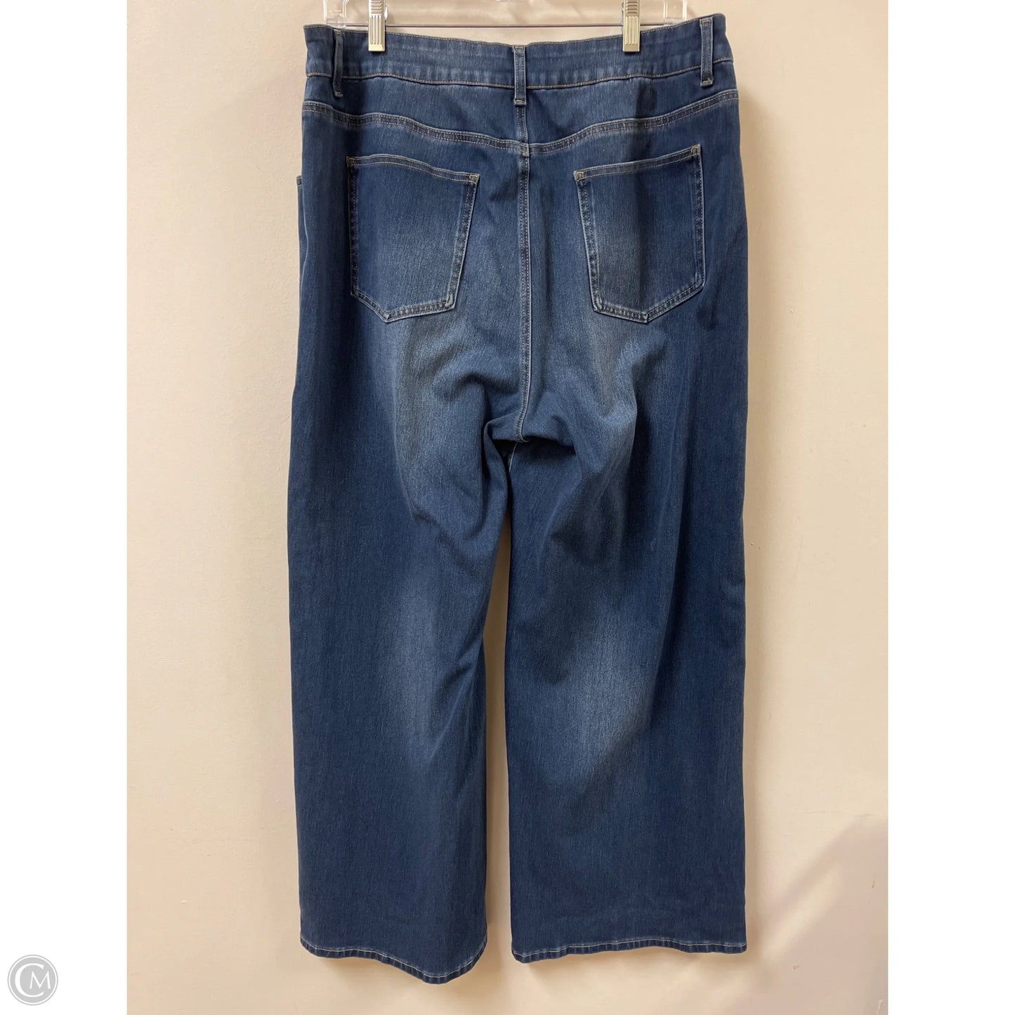Jeans Wide Leg By Halara In Blue Denim, Size: 14