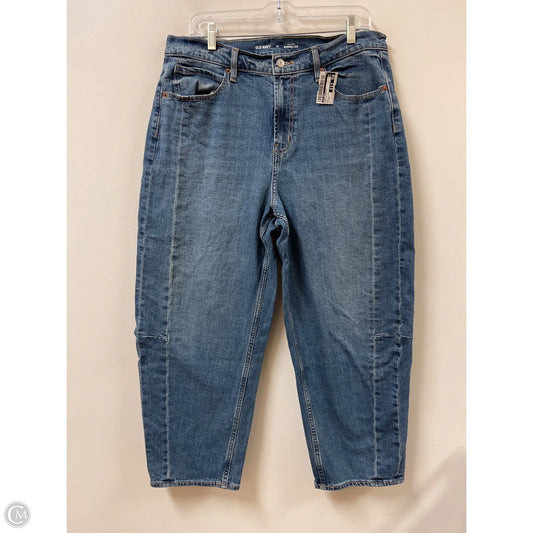 Jeans Straight By Old Navy In Blue Denim, Size: 14