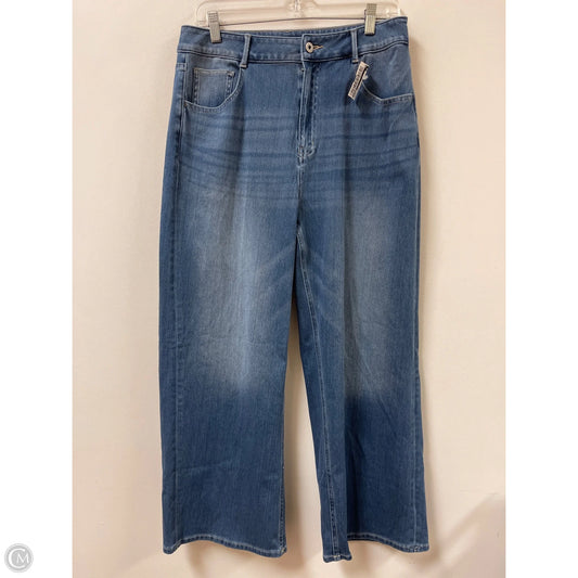 Jeans Wide Leg By Halara In Blue Denim, Size: 12