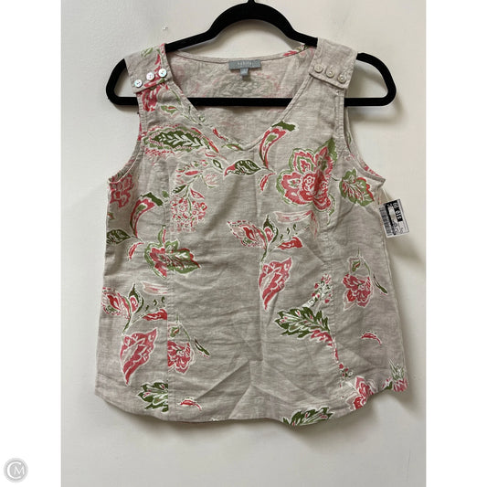 Top Sleeveless By Habitat In Floral Print, Size: S