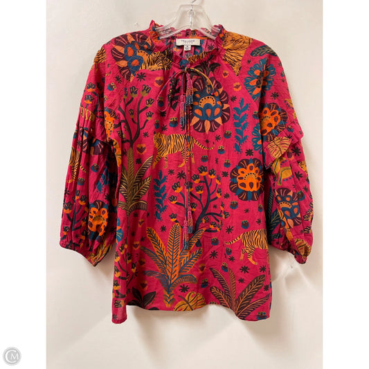 Top Long Sleeve By Clothes Mentor In Red, Size: M