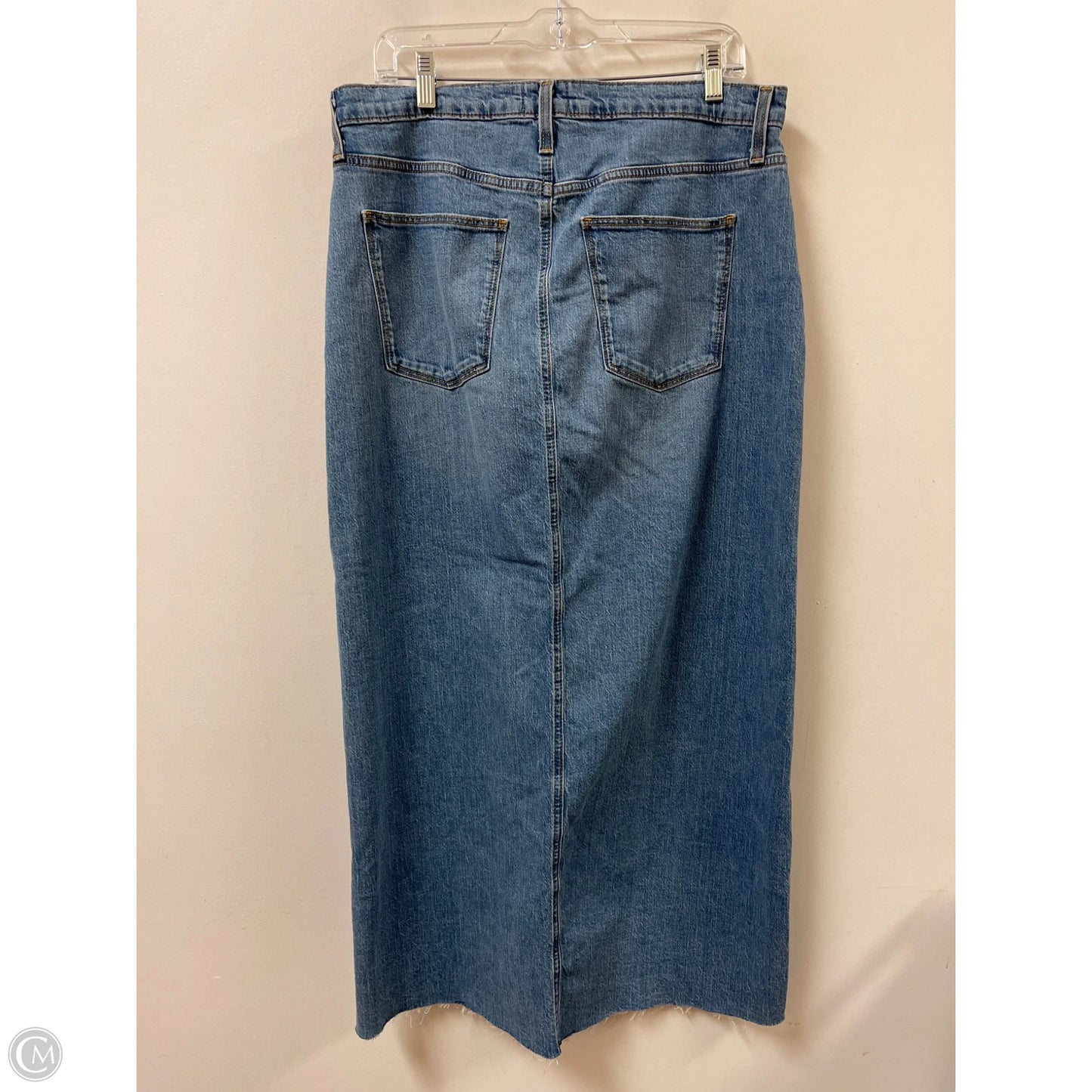 Skirt Maxi By Universal Thread In Blue Denim, Size: 12