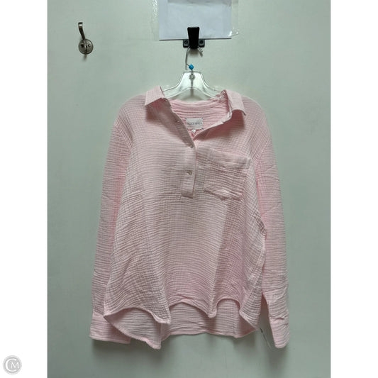 Top Long Sleeve By Clothes Mentor In Pink, Size: Xl