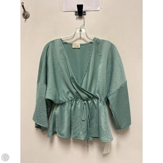 Top Long Sleeve By 143 Story In Green, Size: S