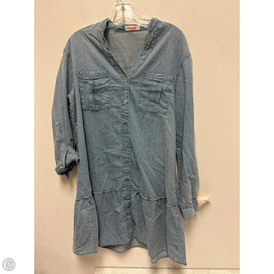 Dress Casual Midi By Mazik In Blue, Size: M