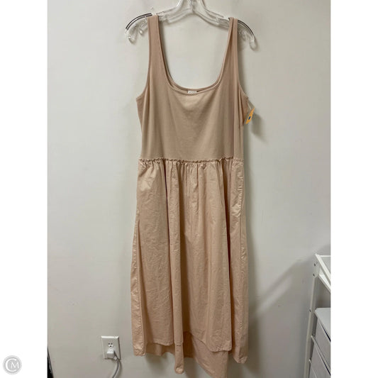 Dress Casual Maxi By A New Day In Cream, Size: Xl