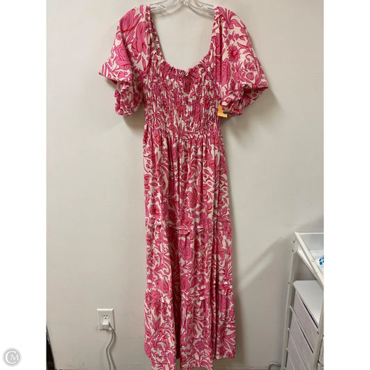 Dress Casual Maxi By She + Sky In Pink, Size: Xl