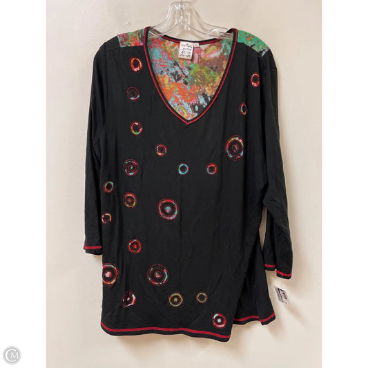 Top Long Sleeve By Parsley & Sage In Black, Size: Xl