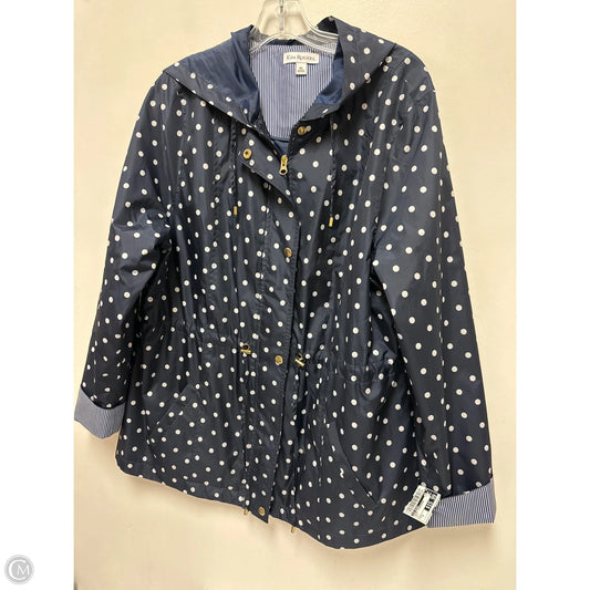 Jacket Windbreaker By Kim Rogers In Navy, Size: Xl