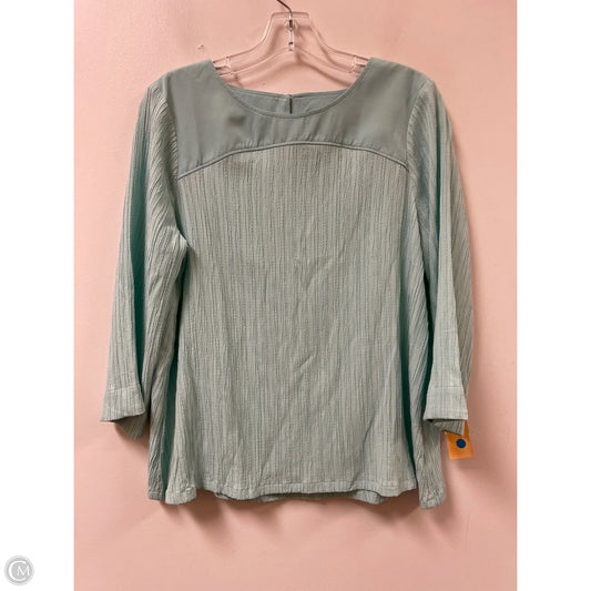 Top Long Sleeve By J. Jill In Green, Size: S