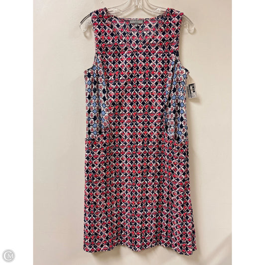 Dress Casual Midi By Habitat In Blue & Red, Size: S