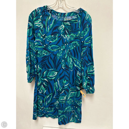 Dress Designer By Lilly Pulitzer In Blue & Green, Size: S