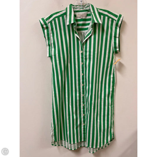 Dress Casual Midi By Loft In Green, Size: S
