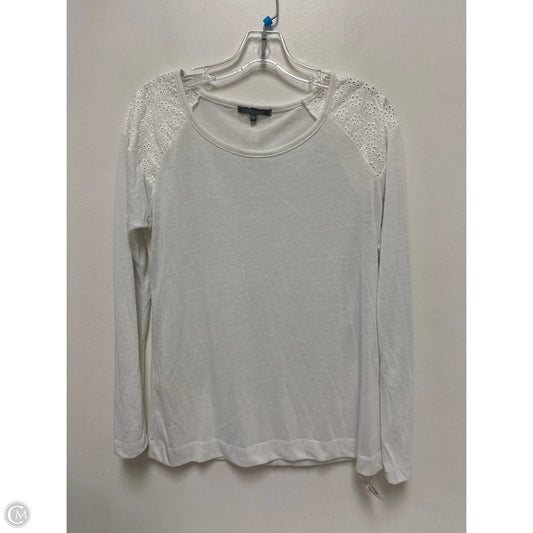 Top Long Sleeve By Retrology In White, Size: M