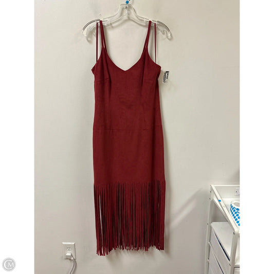 Dress Casual Midi By Inc In Red, Size: S