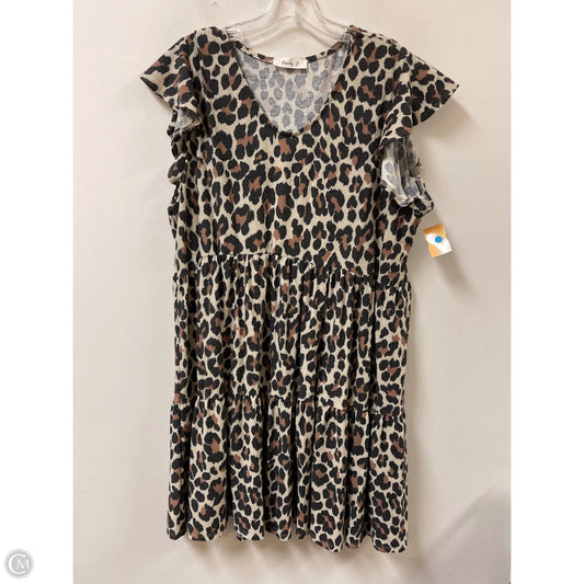 Dress Casual Midi By Clothes Mentor In Animal Print, Size: 3x