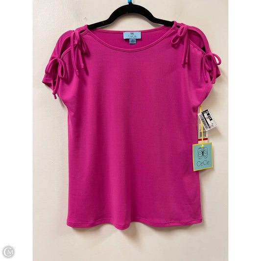 Top Short Sleeve By Cece In Pink, Size: Xs