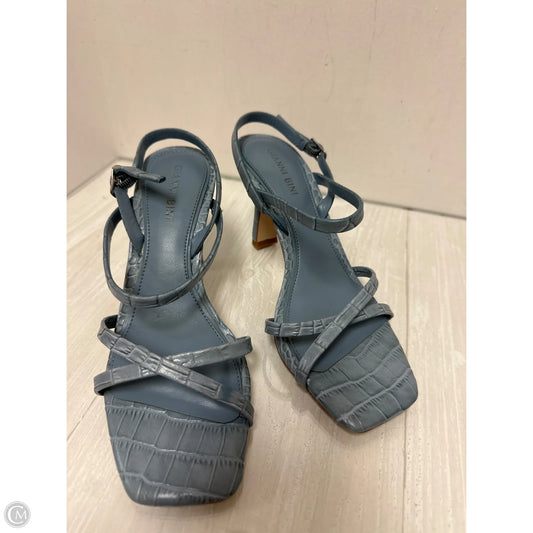 Sandals Heels Kitten By Gianni Bini In Blue, Size: 5.5