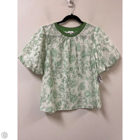 Top Short Sleeve By Voy In Green, Size: M