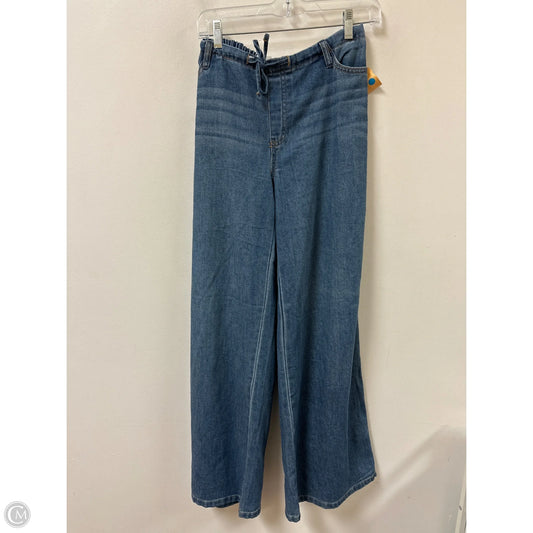 Pants Wide Leg By No Boundaries In Blue Denim, Size: 10