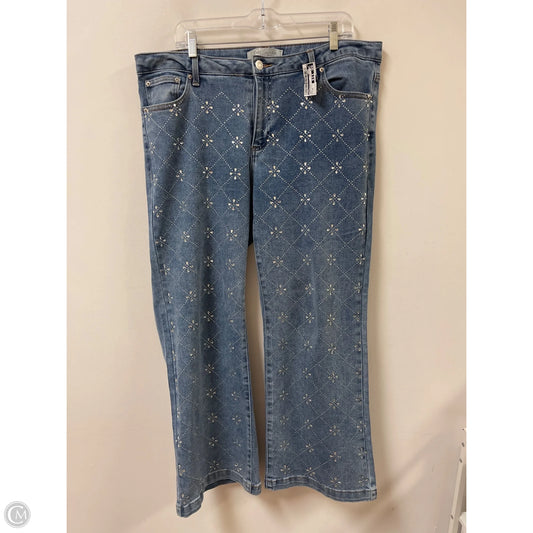 Jeans Straight By Cato In Blue Denim, Size: 16