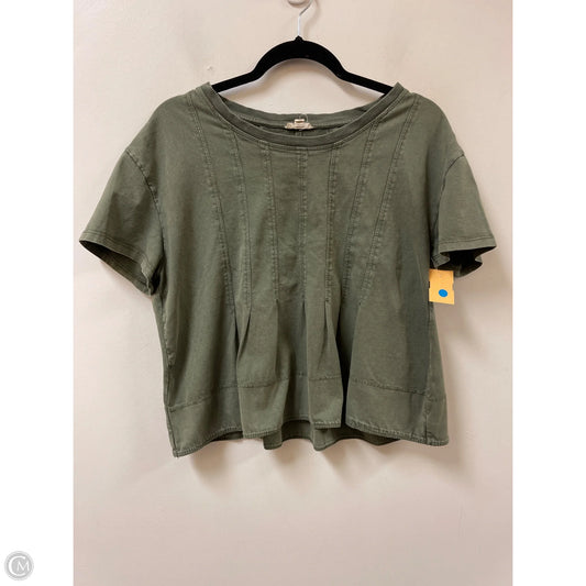 Top Short Sleeve By Pilcro In Green, Size: M