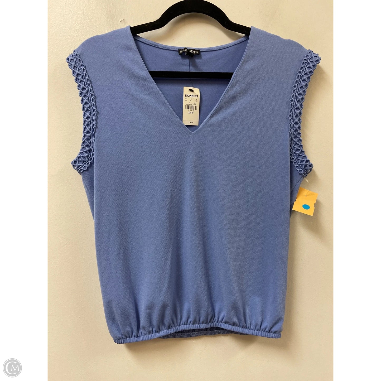 Top Sleeveless By Express In Blue, Size: Xs