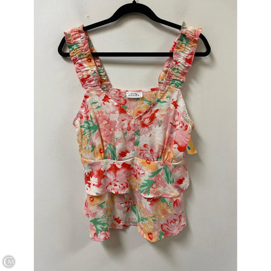 Top Sleeveless By Emily Wonder In Floral Print, Size: S