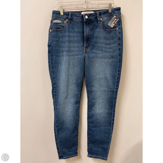 Jeans Skinny By Calvin Klein In Blue Denim, Size: 16