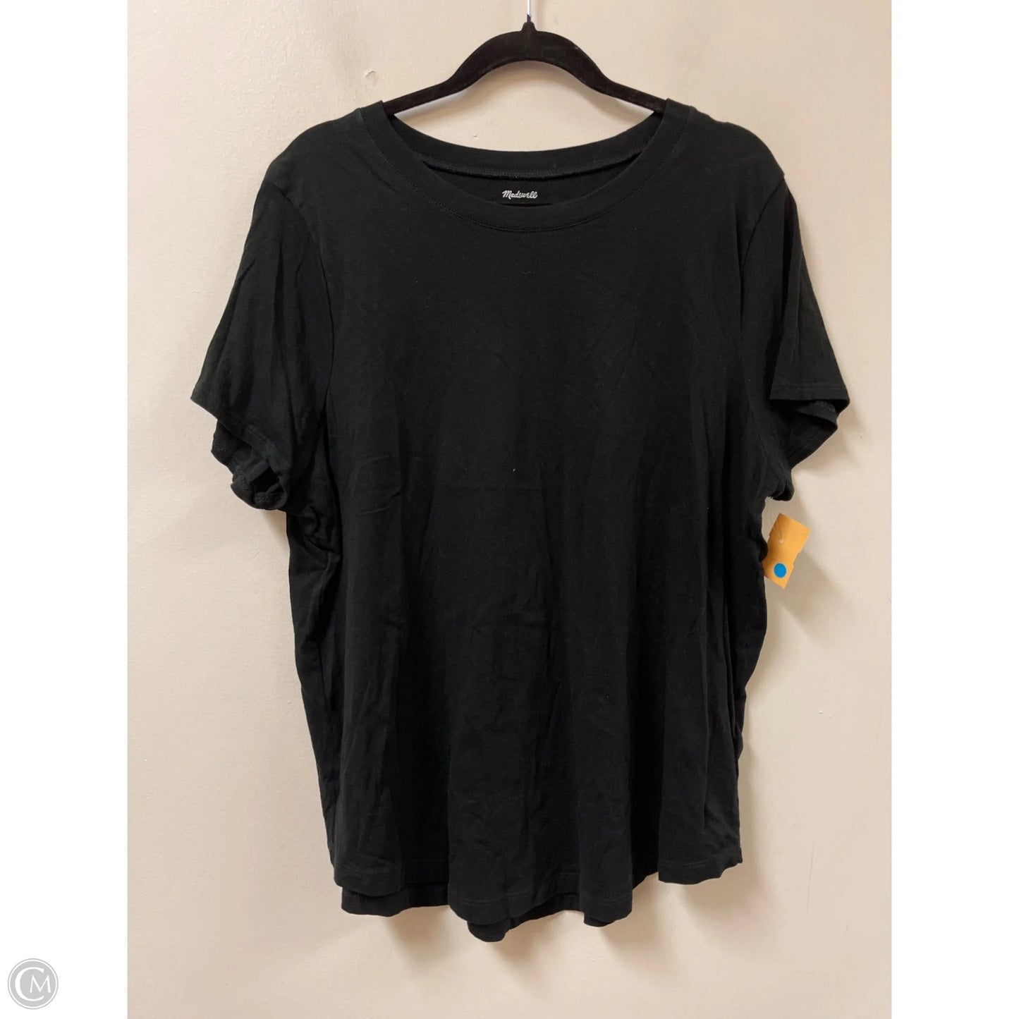 Top Short Sleeve By Madewell In Black, Size: 1x