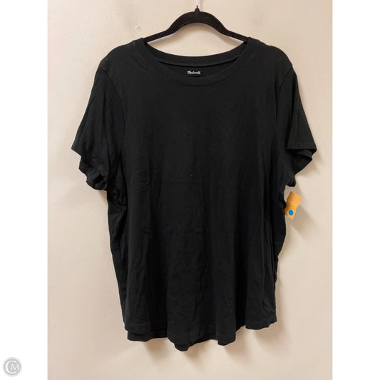 Top Short Sleeve By Madewell In Black, Size: 1x