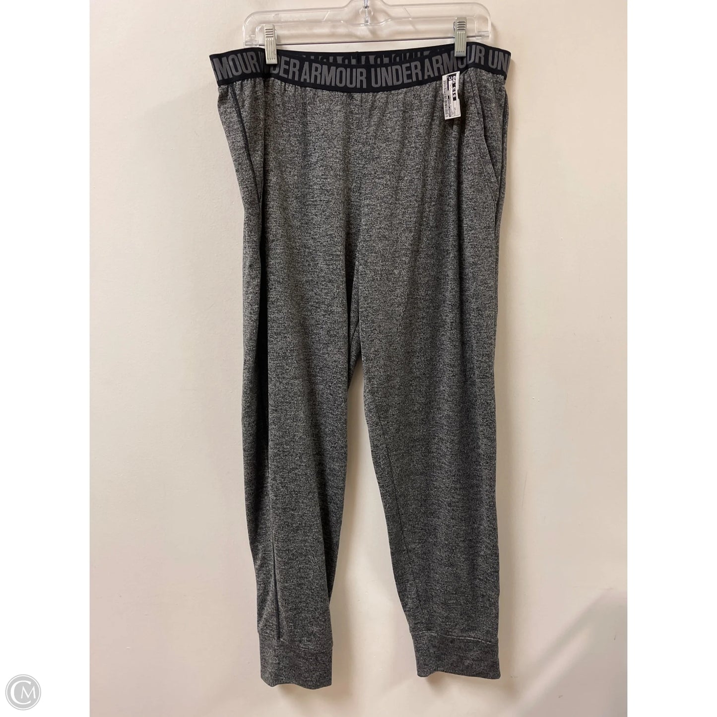 Athletic Pants By Under Armour In Grey, Size: 14