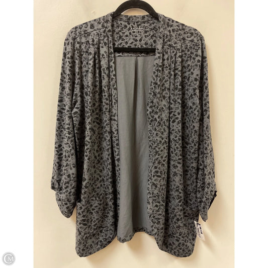 Sweater Cardigan By Kate Hill In Animal Print, Size: L
