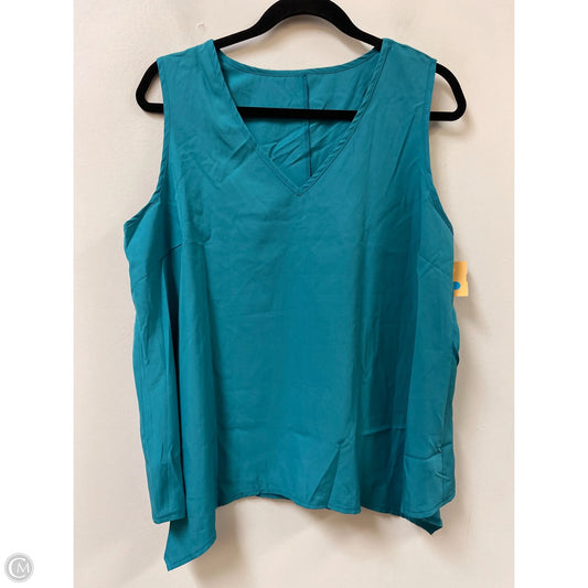 Top Sleeveless By Shein In Blue, Size: Xl