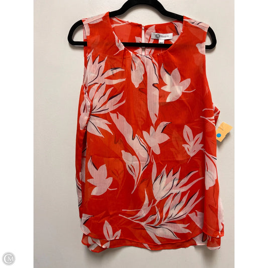 Top Sleeveless By Clothes Mentor In Orange, Size: L