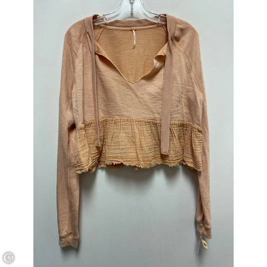 Top Long Sleeve By Free People In Orange, Size: M