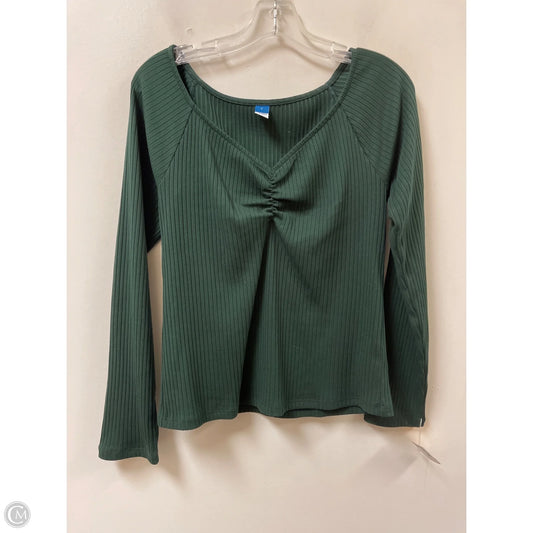 Top Long Sleeve By Old Navy In Green, Size: L