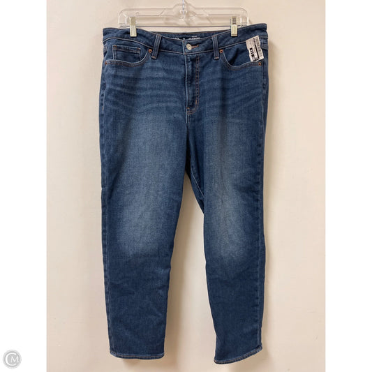 Jeans Straight By Old Navy In Blue Denim, Size: 14