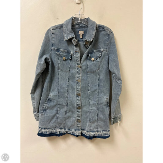 Jacket Denim By Logo In Blue Denim, Size: 8