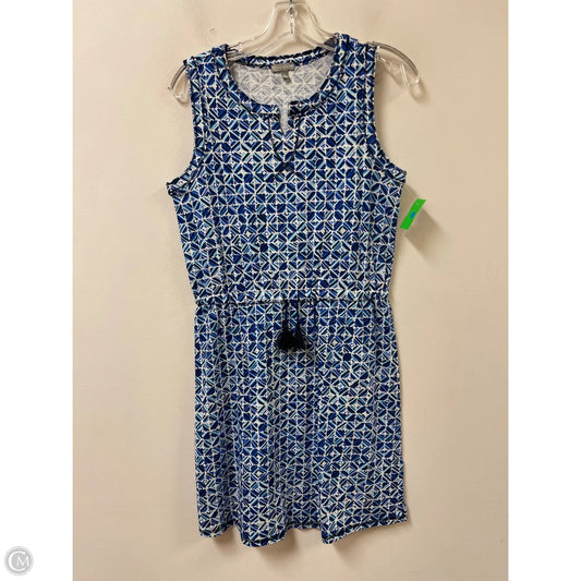 Dress Casual Midi By Talbots In Blue, Size: M
