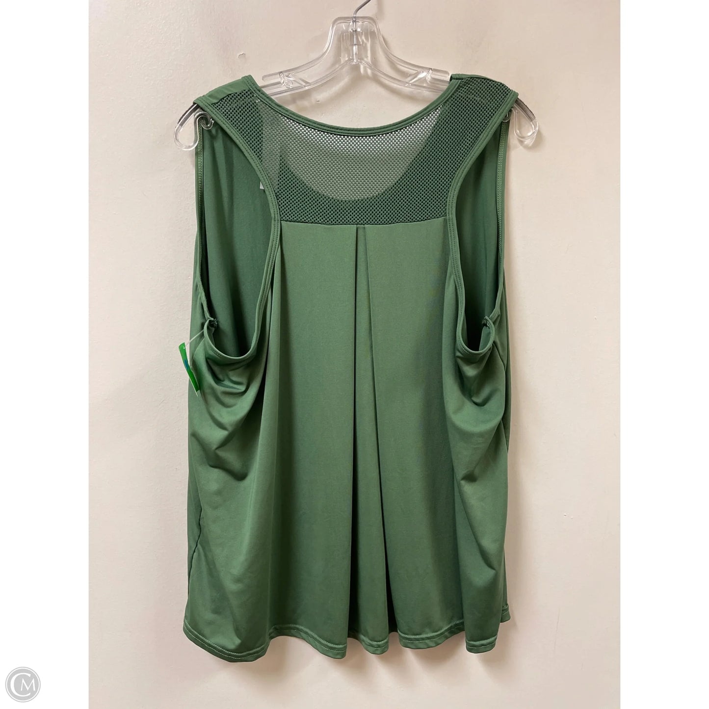 Athletic Tank Top By Clothes Mentor In Green, Size: 1x