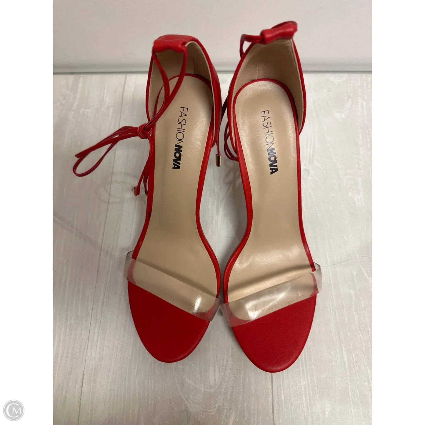 Shoes Heels Stiletto By Fashion Nova In Red, Size: 9